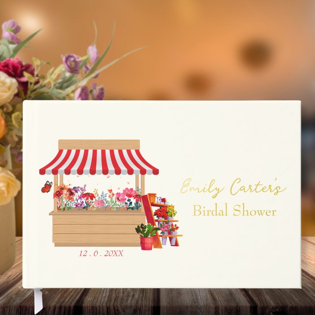 Whimsical Fresh off Market Brautparty Gästebuch (Von Creator hochgeladen)