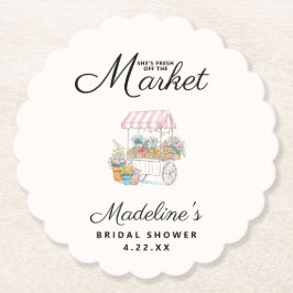 Whimsical Fresh-Off-The-Market-Junggesellinnenabsc Untersetzer