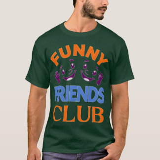 Whimsical Friends Club Emblem Vintag T-Shirt