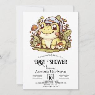 Whimsical Frog Baby Dusche Einladung