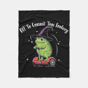 Whimsical Frog Wizard ab, um Tom zum Narren zu bri Fleecedecke