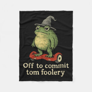 Whimsical Frog Wizard ab, um Tom zum Narren zu bri Fleecedecke