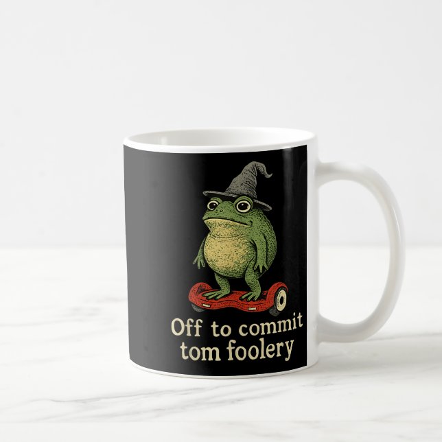Whimsical Frog Wizard ab, um Tom zum Narren zu bri Kaffeetasse (Rechts)