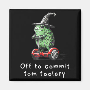 Whimsical Frog Wizard ab, um Tom zum Narren zu bri Magnet