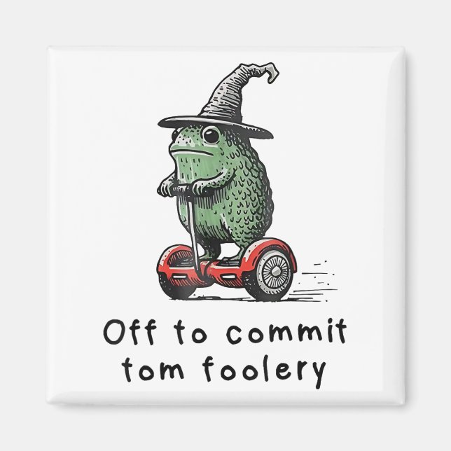 Whimsical Frog Wizard ab, um Tom zum Narren zu bri Magnet (Vorne)