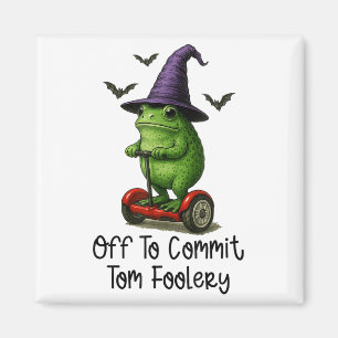 Whimsical Frog Wizard ab, um Tom zum Narren zu bri Magnet