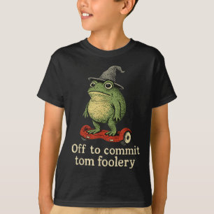 Whimsical Frog Wizard ab, um Tom zum Narren zu bri T-Shirt