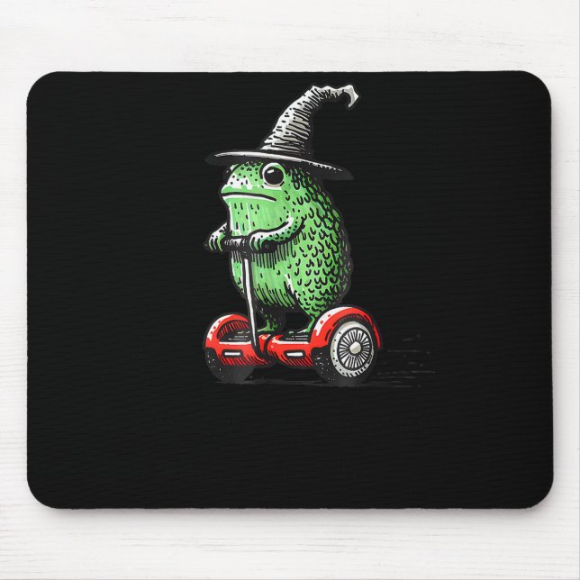 Whimsical Frog Wizard Off To Commit Tom Foolery Fr Mousepad (Vorne)