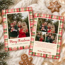 Whimsical Frohe Weihnachten Familienfoto Urlaub