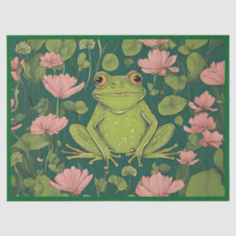 Whimsical Frosch Charm Seidenpapier
