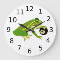 Whimsical Frosch Palming und Acht Ball