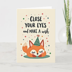 Whimsical-Fuchs-Party-Karte Karte
