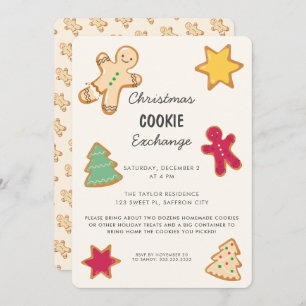 Whimsical Fun Christmas Cookie Exchange Party Einladung