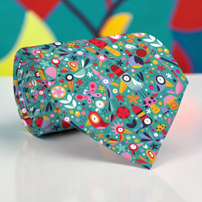 Whimsical Fun Custom Necktie Tie Krawatte (Von Creator hochgeladen)
