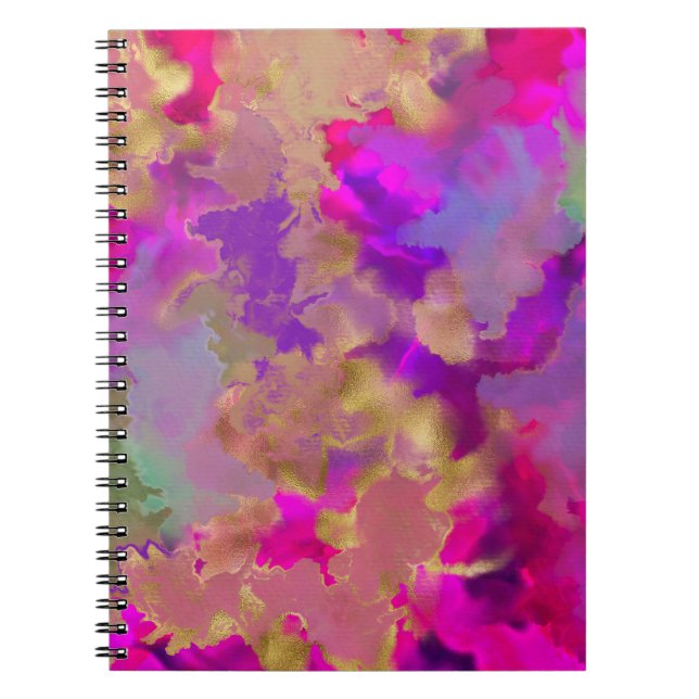 Whimsical funky abstrakt trendy Style Notebook Notizblock (Vorderseite)