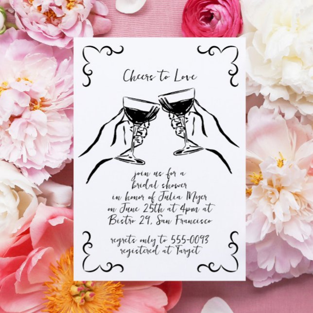 Whimsical Funky Cheert Liebe Brautparty Einladung (Von Creator hochgeladen)