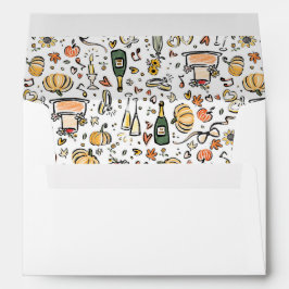 Whimsical Funky Hand Drawn Illustrations Wedding