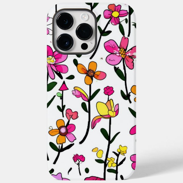 Whimsical Garden Blooms: Funny Floral Phone Cases (Rückseite)