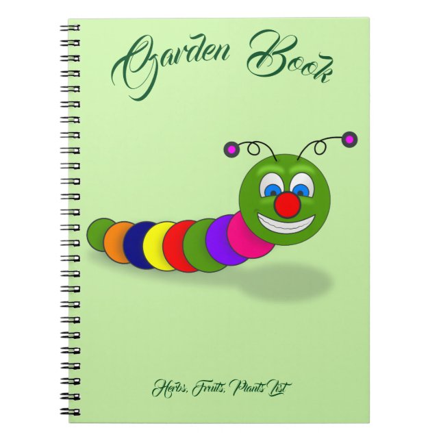 Whimsical Garden Bug Notebook Notizblock (Vorderseite)