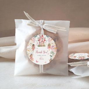 Whimsical Garden Fairy Teezeremonie Party Girls Bi Runder Aufkleber