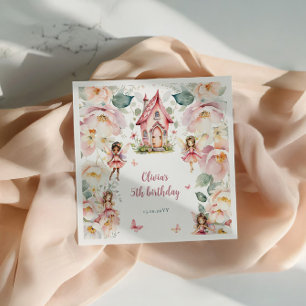 Whimsical Garden Fairy Teezeremonie Party Girls Bi Serviette