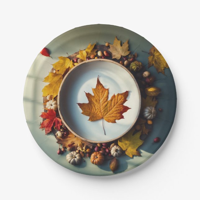 "Whimsical Garden Fiesta Paper Tellers" Pappteller (Vorderseite)