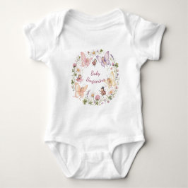 Whimsical Garden Schmetterling Baby Shower Florale Strampler