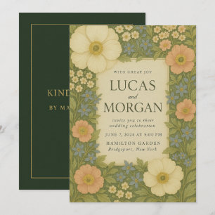 Whimsical Garden Wedding Einladung