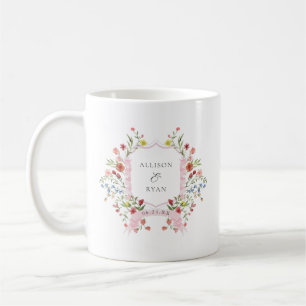 Whimsical Garden Wedding Wappen Monogram Kaffeetasse