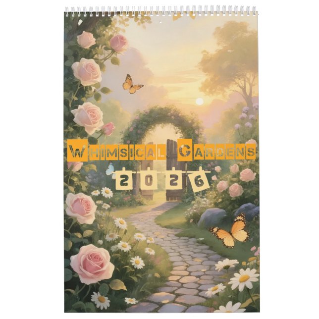 Whimsical Gardens - Ein Jahr der verzauberten Natu Kalender (Titelbild)