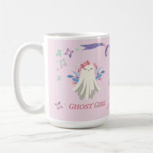 Whimsical Ghost Girl Fun Pastel Halloween-Party Kaffeetasse