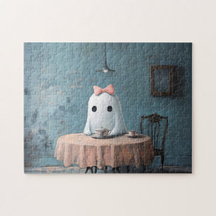 Whimsical Ghost Tee Party Puzzle