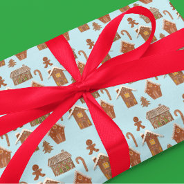 Whimsical Gingerbread Houses & Cookies Geschenkpapier