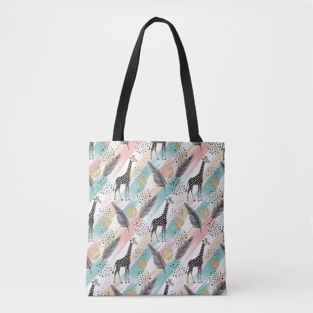 Whimsical Giraffe Polka Dot Pattern - Pastel (Vorderseite)