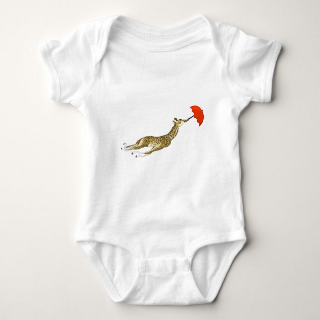 Whimsical Giraffe Rote T - Shirt (Vorderseite)