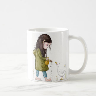 Whimsical Girl and Duck Mug – Kind Ones Whimsical Kaffeetasse