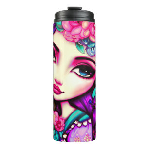Whimsical Girl artistic Thermosbecher