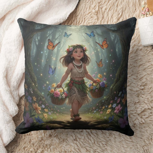 Whimsical Girl  Kissen (Decke)
