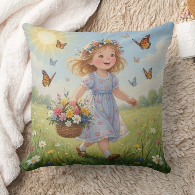Whimsical Girl  Kissen (Decke)