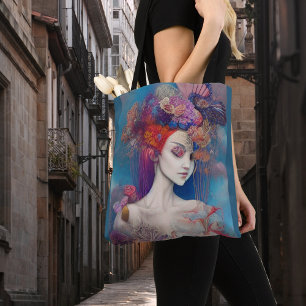 Whimsical Girls Face Nymph Fairy Witch Magical Tot