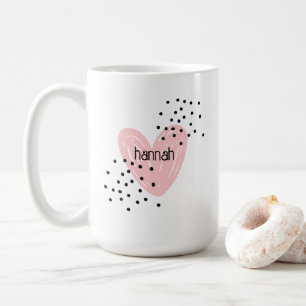 Whimsical Girls Herz Niedliche individuelle Tasse