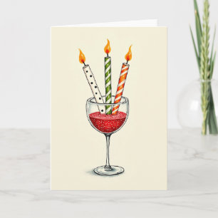 Whimsical Glass Geburtstagskarte Karte