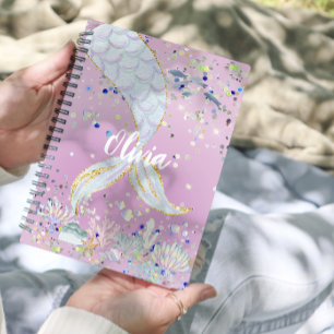 Whimsical Glitzer Meerjungjacht Planer