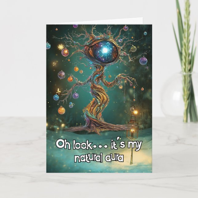 *~* Whimsical Glow Funny Magical 35 Weihnachten AP Dankeskarte (Vorderseite)