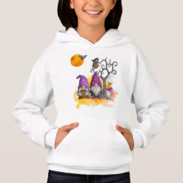 Whimsical Gnome Couple auf Halloween Hoodie