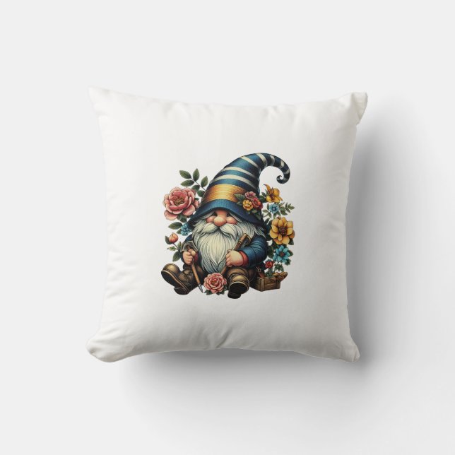 Whimsical Gnome Kissen (Vorderseite)