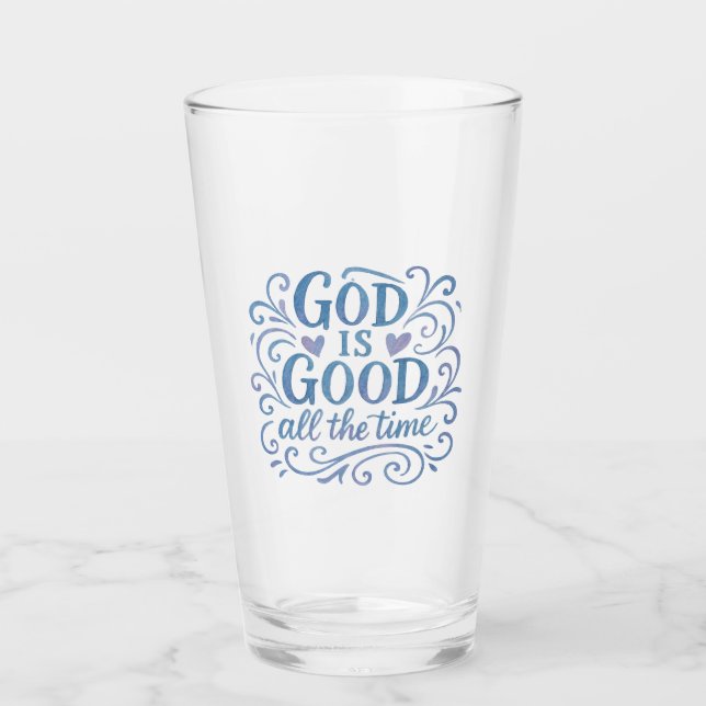 Whimsical Good is Good Typografie Glas (Vorderseite)