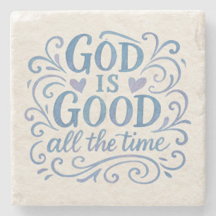 Whimsical Good is Good Typografie Steinuntersetzer