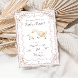Whimsical Goose Boho Gender Neutral Baby Shower Einladung