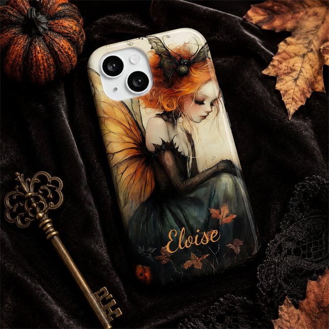 Whimsical Goth Fairy & Bat | Custom Halloween Case (Von Creator hochgeladen)